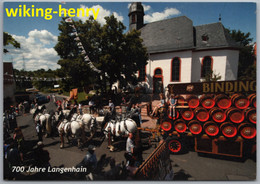 Hofheim Am Taunus Langenhain - 700 Jahre Langenhain 1   Mit Kirche Und Binding Bier Sechsspänner Kutsche - Hofheim