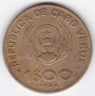 Cap Vert 1 Escudo 1980 FAO, Laiton De Nickel, KM# 17 - Cape Verde