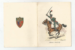 Militaria Carte Double Voeux 11 E Régiment De Chasseurs Et 8 E D'afrique 12x16 Cm - Regimientos