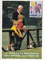 A14471 - GIORNATA NAZIONALE DELL' ANZIANO 1969 - National Day Of The Elderly PEOPLE - COMITATO ITALIANO PER GLI ANZIANI - Cartes Philatéliques