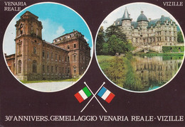 A14473 - 30 ANNIVERS.GEMELLAGGIO VENARIA REALE-VIZILLE, 1992 ITALIA CELEBRAZIONI COLOMBIANE USED STAMP POSTCARD - Philatelistische Karten