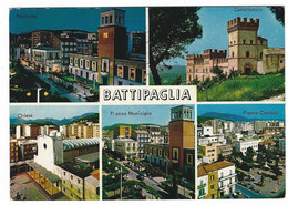 13.118 - BATTIPAGLIA SALERNO 5 VEDUTE ANIMATA AUTO CAR 1981 - Battipaglia