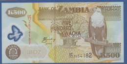 ZAMBIA - P.43d – 500 KWACHA  2005 UNC, Serie DF/03 2654182 - Zambie