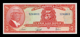 Haití 5 Gourdes Conv. 12.04.1919 Pick 202a(2) SC- AUNC - Haiti