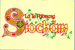 22470 - Irland - Siochain , Peace For St Patrick's Day , Ganzsache - Gelaufen - Postwaardestukken