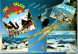 22524 - Salzburg - Wagrein , Flachau , St. Johann , Skischaukel , Ski - Gelaufen 1988 - Wagrain