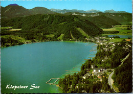 22594 - Kärnten - Klopeiner See , Blick über Den See Mit Seelach Und Dem Kleinsee , Mittagskogel - Gelaufen 1982 - Klopeinersee-Orte