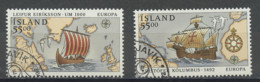 Islande - Island - Iceland 1992 Y&T N°715 à 716 - Michel N°762 à 763 (o) - EUROPA - Oblitérés