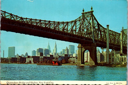 22705 - USA - New York City , Queensboro Bridge And Skyline , Brücke - Gelaufen - Queens