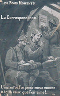 AK Les Bons Moments - La Correspondence - Franz. Soldat Beim Briefschreiben - Patriotika - 1917 (58706) - War 1914-18
