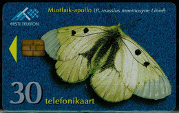 ESTOIA 1998 PHONECARDS BUTTERFLIES USED VF!! - Farfalle