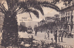 Cagliari - Largo Carlo Felice Tram Viaggiata 1928 - Cagliari
