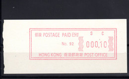 Atm  Frama Vending Vignettes Meter Distributeur China Hongkong  Hong Kong  Mint Mnh Postfrisch  Please Look Scan - Distributors