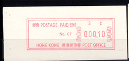 Atm  Frama Vending Vignettes Meter Distributeur China Hongkong  Hong Kong  Mint Mnh Postfrisch  Please Look Scan - Distributeurs