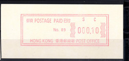 Atm  Frama Vending Vignettes Meter Emergency Label China Hongkong  Hong Kong  Mint Mnh Postfrisch  Please Look Scan - Distributeurs