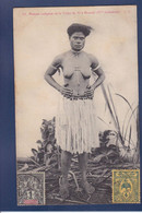 CPA Nouvelle Calédonie New Calédonia Océanie Nu Féminin Femme Nue Ethnic Nude Tribu De Ni à Bourail Circulé - Nieuw-Caledonië