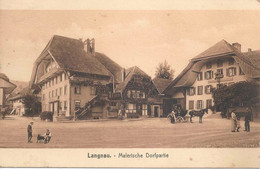 Langnau - Malerische Dorfpartie        1923 - Langnau Im Emmental