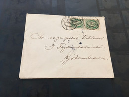 (5 D 9) VERY OLD (cover Posted To Denmark) Norway - Norvège - Norge - 1902 ? - Lettres & Documents