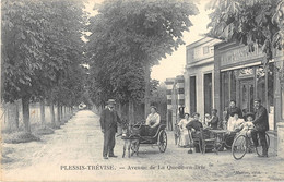 VAL DE MARNE  94  LE PLESSIS TREVISE - AVENUE DE LA QUEUE EN BRIE - COMMERCES - ATTELAGE, ANE - Le Plessis Trevise