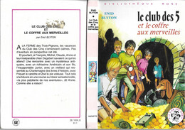 BIBLIOTHEQUE ROSE 1981 - LE CLUB DES 5 ET LE COFFRE AUX MERVEILLES  PAR ENID BLYTON,  ILLUSTRATIONS DE JEAN SIDOBRE - Bibliothèque Rose