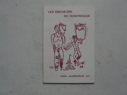 VIEUX PAPIERS - CALENDRIER PETIT FORMAT : Les Eboueurs De MONTROUGE 1970 - Petit Format : 1961-70