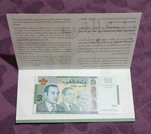 MAROC : Billet Com De 50 Dhs 2009 - N° De Série : 00 - 067944 - Pochette D'Origine - 35 € Au Lieu De 45 € - Marocco