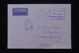 ALLEMAGNE - Enveloppe De Duisburg Pour La France ( Corse ) En 1999 Avec Cachet De Taxe - L 112029 - Cartas