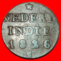 * 2 SOLD LION (1822-1836): NETHERLANDS EAST INDIES ★ 1/4 STUIVER 1826! LOW START ★ NO RESERVE! - Dutch East Indies