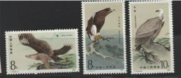 Chine China Oiseaux De Proie Année 1987 Yvert Tellier 2814  2816** Neuf - Unused Stamps