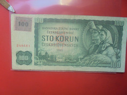 TCHEQUIE 100 KORUN 1993/61 AVEC TIMBRE "C" Série "G" Circuler (B.26) - Tsjechië