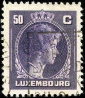Pays : 286,04 (Luxembourg)  Yvert Et Tellier N° :   341 (o) - 1944 Charlotte De Perfíl Derecho
