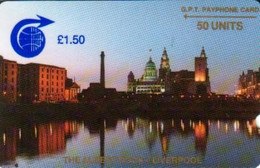 SAINT HELENA 1.5 £  LIVERPOOL DOCK SKYLINE  GPT CAT CODE: STH-01 ONLY 500 MADE !! CV: R  USED READ DESCRIPTION !! - Isola Sant'Elena