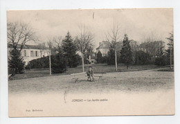 - CPA JONZAC (17) - Le Jardin Public 1904 - Edition Pap. Belloteau - - Jonzac