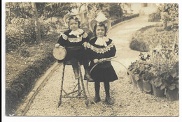 06-NICE- CARTE PHOTO- Fillettes Et Leurs Jouets.... 1907  Animé - Autres