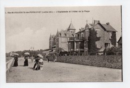 - CPA STE-MARGUERITE-DE-PORNICHET (44) - L'Esplanade Et L'Hôtel De La Plage (avec Personnages) - Edition Chapeau N° 1 - - Pornichet