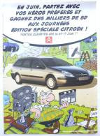 DEPLIANT PUBLICITAIRE CITROEN 8 PAGES - 2001  - ACHILLE TALON - BOULE ET BILL - LUCKY LUKE - LEONARD - Objets Publicitaires