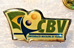 VOLLEYBALL CONFEDERATION - ASSOCIATION BRAZIL / CBV: Confederação Brasileira De Voleibol Pin - Badge - Volleyball