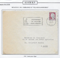 Algérie - Oblitération - Lettre - Brieven En Documenten