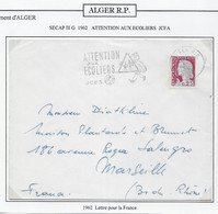 Algérie - Oblitération - Lettre - Lettres & Documents