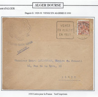 Algérie - Oblitération - Lettre - Storia Postale