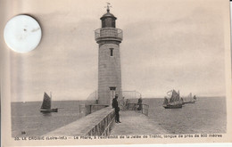 44 - Carte Postale Ancienne De  LE CROISIC  Le Phare à La Jetée De Tréhic - Le Croisic