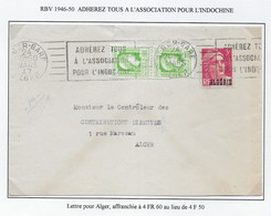 Algérie - Oblitération - Lettre - Cartas & Documentos