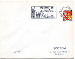 SAONE & LOIRE - Dépt N° 71 = BOURBON-LANCY 1965 = FLAMME Non Codée = SECAP Illustrée  ' Station Thermale / Tourisme' - Kuurwezen