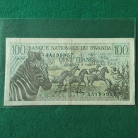 RWANDA 100 FRANCS 1978 - Ruanda-Urundi