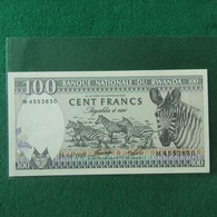 RWANDA 100 FRANCS 1989 - Ruanda-Urundi