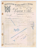 LOIRE - LE CHAMBON-FEUGEROLLES - PEYRON Fils - Limes - Râpes  & Aciers, Etc...( 1909 ) - Sonstige
