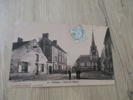 CPA 60 Oise Rantigny Place De L'église édition émail Roquecourt Liancourt Petite Déchirure - Rantigny