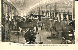 037 162 - CPA - France (71) Saône Et Loire - Le Creusot - Usines Schneider - Atelier D'Artillerie - Montage Des Tourelle - Le Creusot