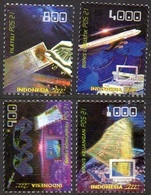 Indonésia Indonésie 1822/25 Sciences , Philatélie Wwf , Poste , Informatique , Avion Boeing - Unused Stamps