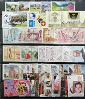 India 2020 Complete Full Set Year Pack Stamps 55v Assorted Themes - Komplette Jahrgänge
